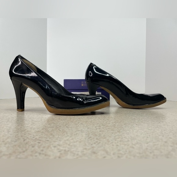 Stuart Weitzman Shoes - Stuart Weitzman Black High Heels Pumps Patent Leather Round Toe Size 5.5